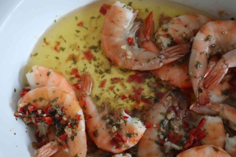 Garnalen met citroen uit de oven